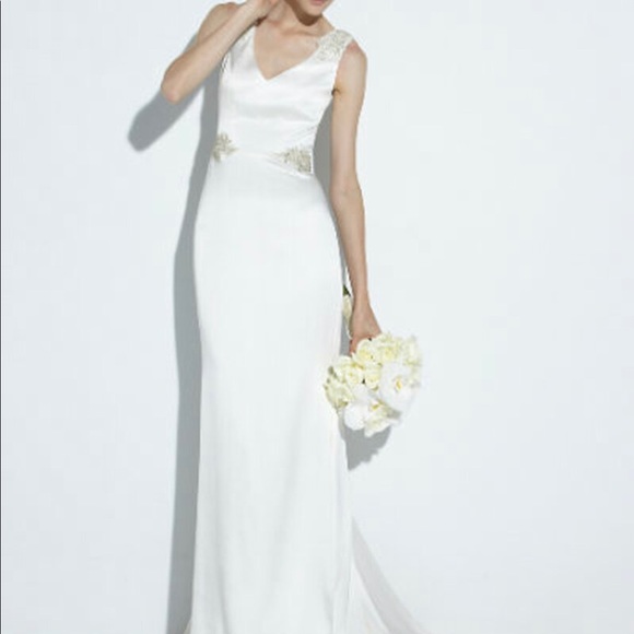 Nicole Miller Dresses & Skirts - Nicole Miller Silk Alexandra Wedding Gown 10